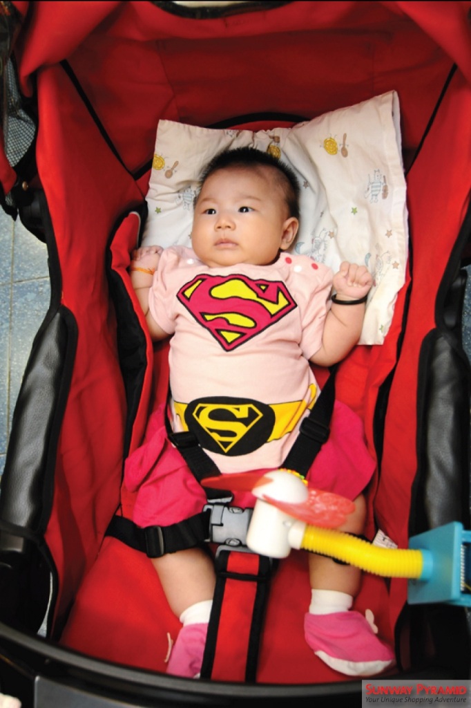 Super baby dressed to the occasion
