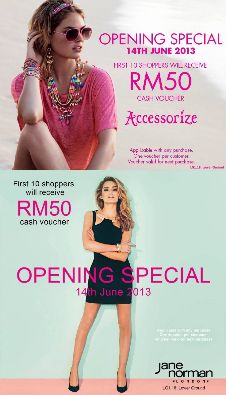 Jane Norman, Accessorize and Blu Inc Now Open!